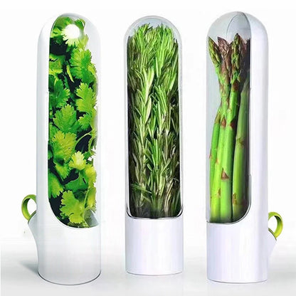 Fresh Herb Keeper Storage Bottle – Preserve Herbs & Vegetables