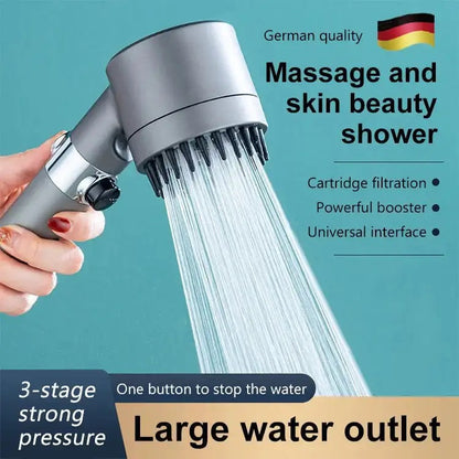 Multifunctional High-Pressure Beauty Massage Shower Head